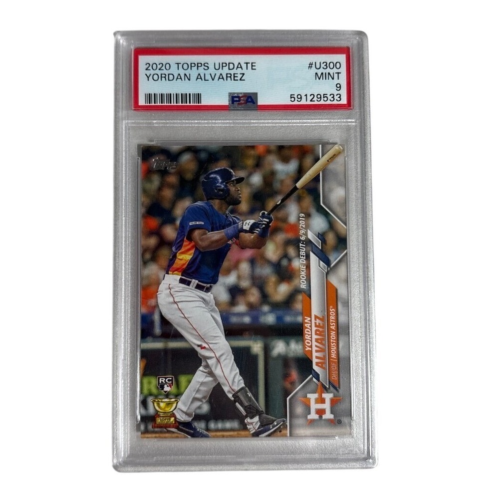 PSA 9‎ Yordan Alvarez 2020 Topps Update #U300 baseball card